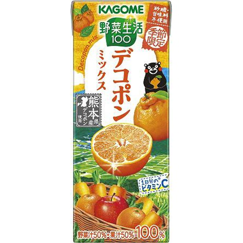 カゴメ 野菜生活100デコポンミックス 195ml【01/18 新商品】
