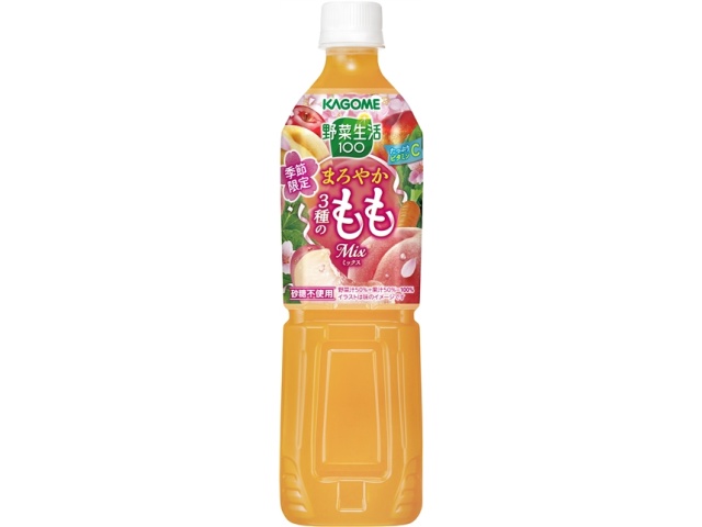 カゴメ 野菜生活 まろやか3種のもも720ml【02/03 新商品】