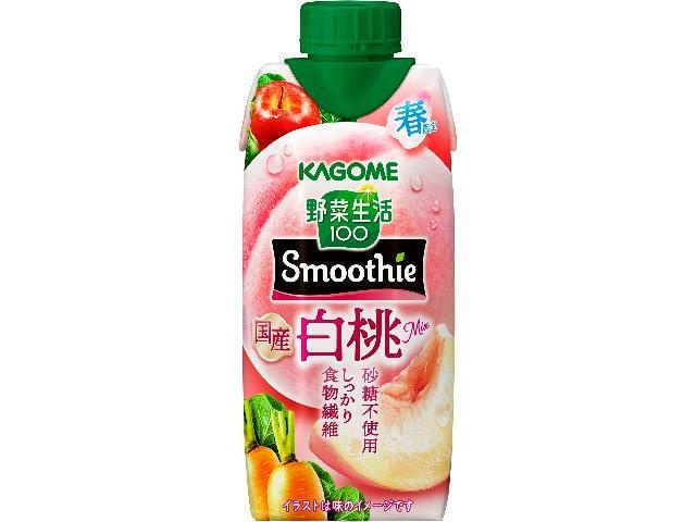 カゴメ 野菜生活スムージー 国産白桃紙330ml【02/10 新商品】