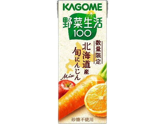 カゴメ 野菜生活 北海道産旬にんじん紙200ml【01/27 新商品】