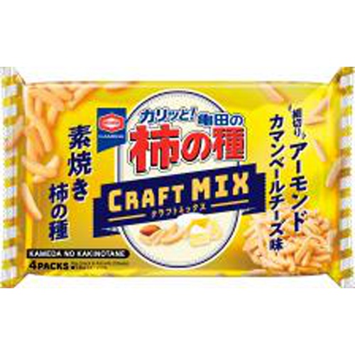 亀田 柿の種クラフトMIX アーモンド4袋【04/01 新商品】