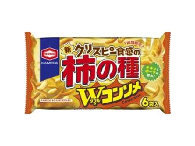 ◆亀田 柿の種 ダブルコンソメ6袋【09/29 新商品】