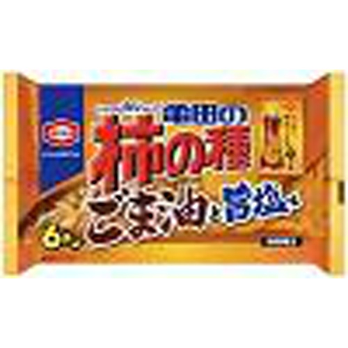 亀田 柿の種ごま油と旨塩味6袋詰 173g【08/01 新商品】
