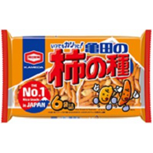 亀田 柿の種 6袋詰190g