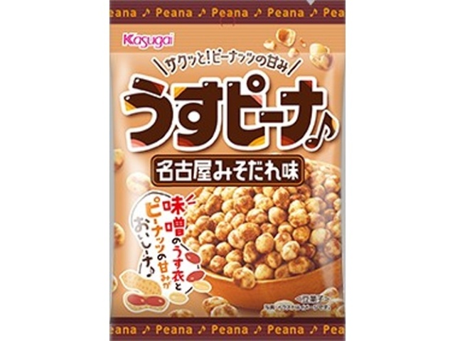 春日井 うすピーナ名古屋みそだれ味 78g【09/29 新商品】