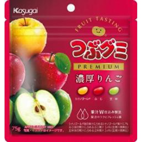 春日井 つぶグミPREMIUM 濃厚りんご75g