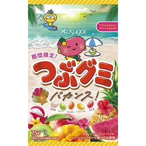 春日井 つぶグミ バカンス!75g【04/07 新商品】