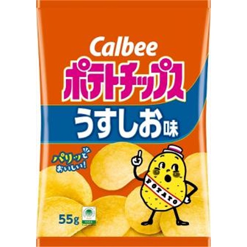 カルビー ポテト うすしお味55g【07/21 新商品】
