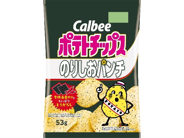 カルビー ポテトチップスのりしおパンチ 53g【09/01 新商品】