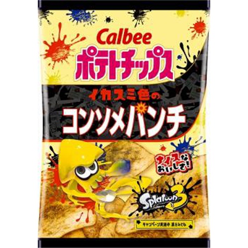 カルビー ポテトCイカスミ色のコンソメ 56g【03/18 新商品】