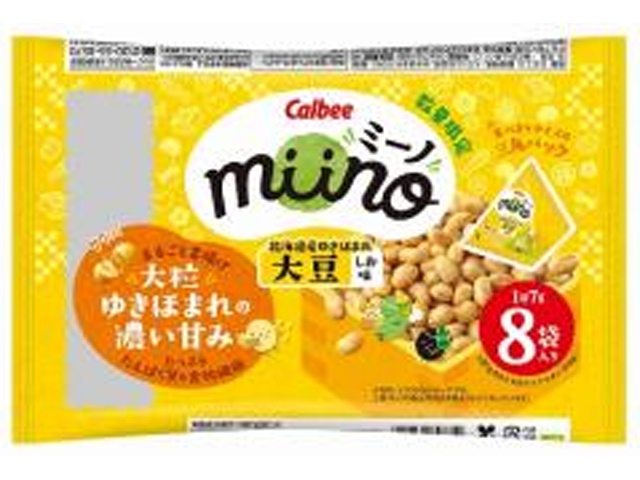 カルビー miino 大豆しお味三角パック56g【01/12 新商品】