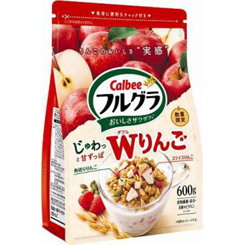 カルビー フルグラ Wりんご 600g【05/15 新商品】