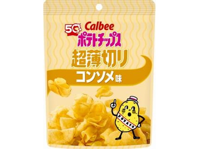 カルビー ポテト 超薄切りコンソメ味40g【11/03 新商品】