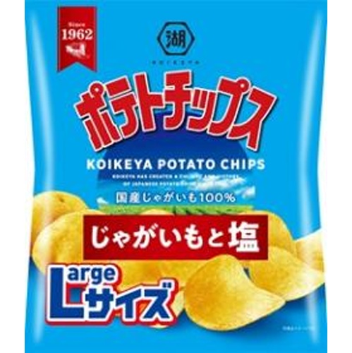 湖池屋 Lサイズポテト じゃがいもと塩112g【07/21 新商品】