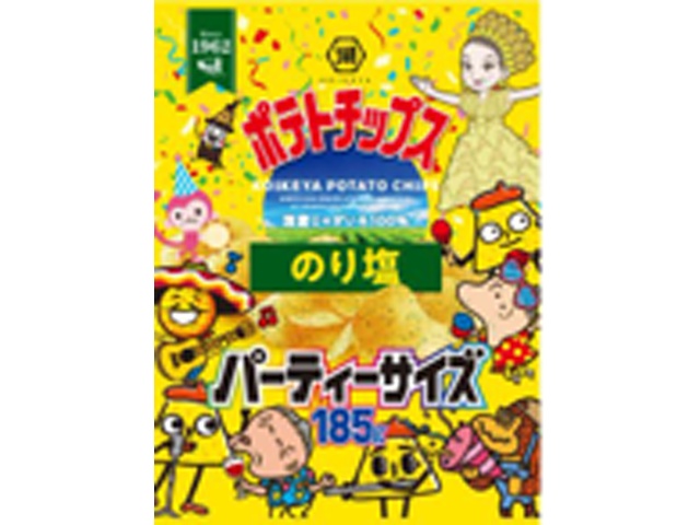 湖池屋 ポテト のり塩パーティーサイズ185g【11/03 新商品】
