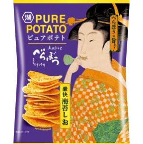 湖池屋 ピュアポテト 豪快海苔しお50g【07/21 新商品