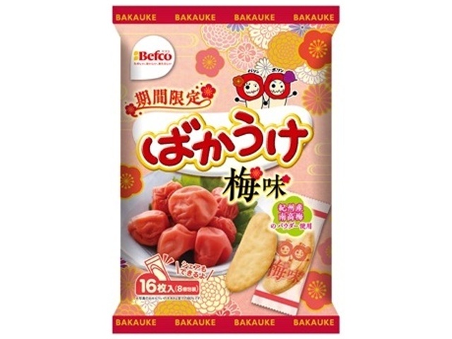 ◆栗山 ばかうけ梅味 16枚【01/12 新商品】