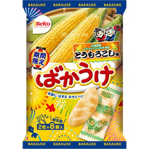 栗山　ばかうけ　とうもろこし味2枚×8袋