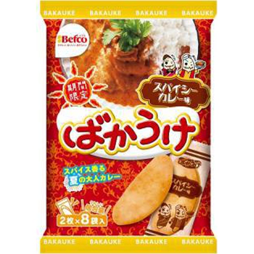 栗山 ばかうけ スパイシーカレー味2枚×8袋