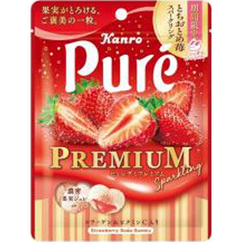 カンロ ピュレグミPとちおとめ苺スパーク54g【11/20 新商品】