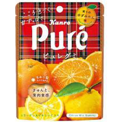 カンロ ピュレグミ 実りのゆずみかん52g