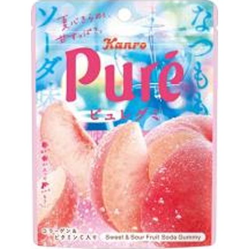 カンロ ピュレグミ なつももソーダ52g【06/16 新商品】