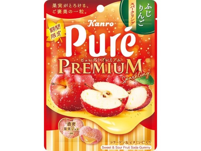 カンロ ピュレグミプレミアムふじりんごスパーク【08/25 新商品】