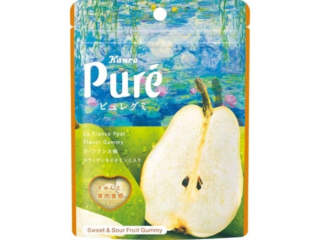 カンロ 絵画をめぐるピュレグミ ラ・フランス52g【09/08 新商品】