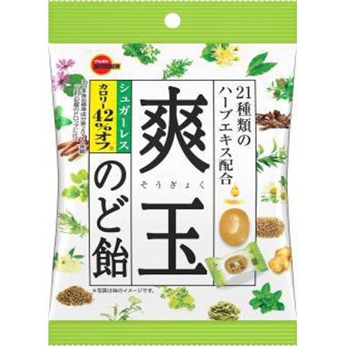 ブルボン シュガーレス爽玉のど飴 76g