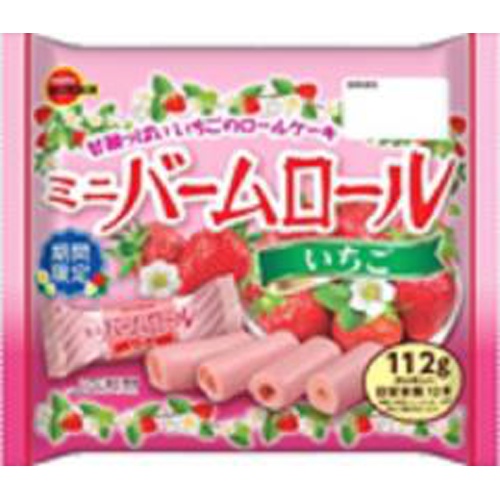 ブルボン ミニバームロールいちご 112g【11/21 新商品】【11/21 新商品】