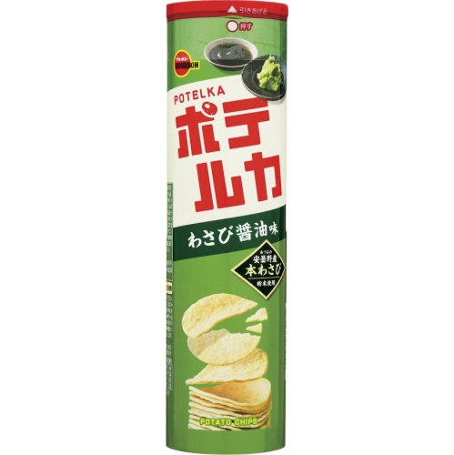 ブルボン ポテルカわさび醤油味 90g【04/08 新商品】