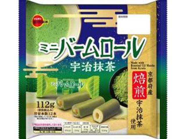 ブルボン ミニバームロール 宇治抹茶112g【01/27 新商品】