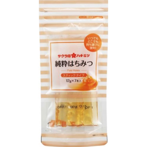 加藤 純粋はちみつスティックタイプ 12g×7本【04/11 新商品】
