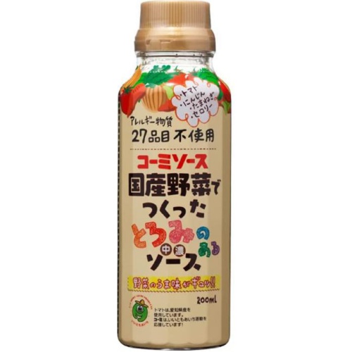 コーミ 国産野菜とろみのあるソース 200ml