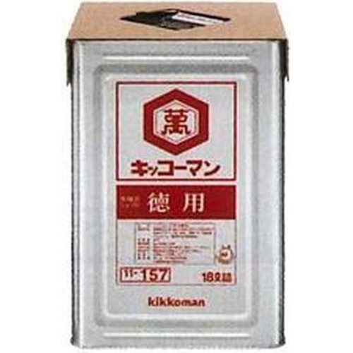【萬】徳用しょうゆ 18L缶(業)