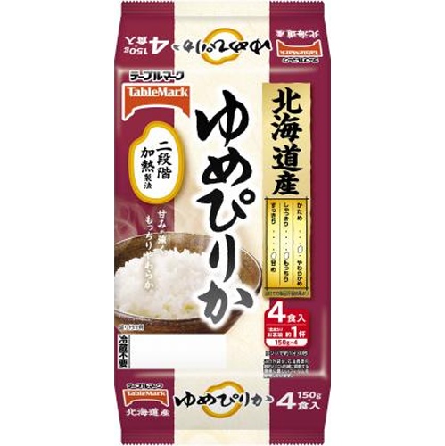 テーブルM たきたてご飯 ゆめぴりか 分割4食