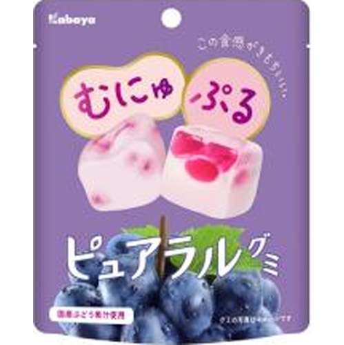 カバヤ ピュアラルグミ ぶどう58g