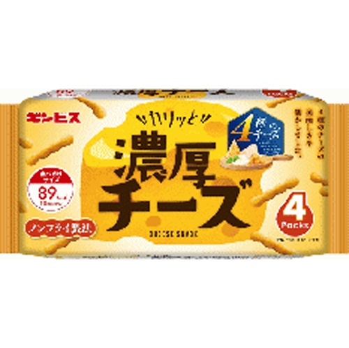 ギンビス カリッと濃厚チーズ 4パック【09/08 新商品】