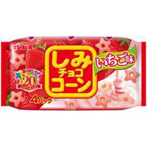 ギンビス しみチョココーンいちご味 4P