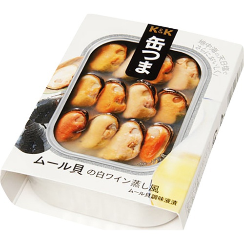 K&K 缶つまRムール貝の白ワイン蒸風 95g