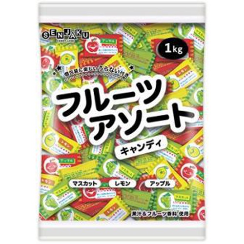 扇雀飴 フルーツアソートキャンディ 1kg【09/05 新商品】