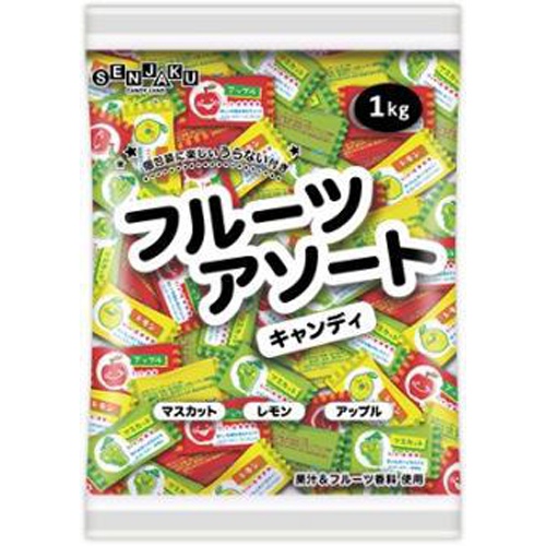 扇雀飴 フルーツアソートキャンディ 1kg