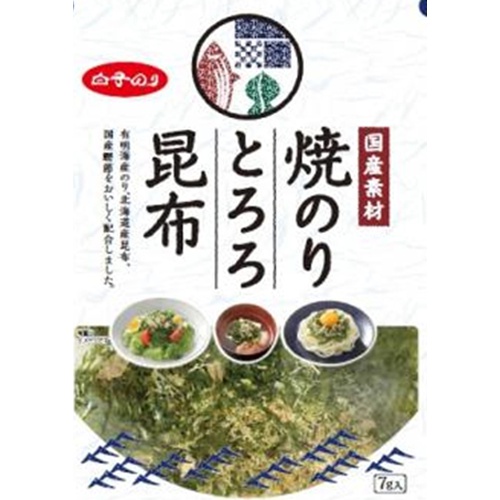 白子 焼のりとろろ昆布 7g