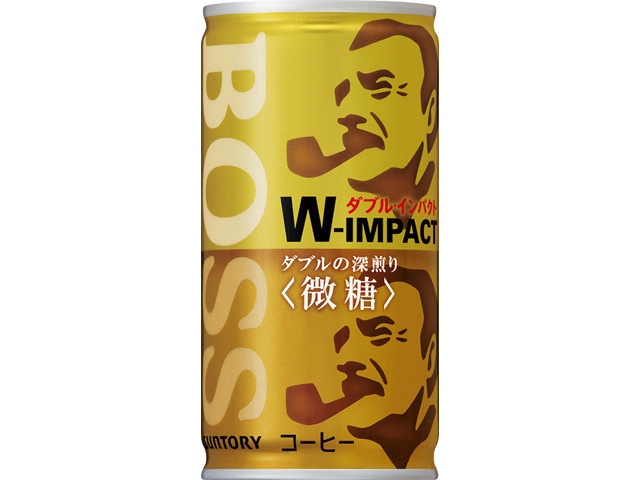 ボス ダブルインパクト微糖 缶185g【10/01 新商品】