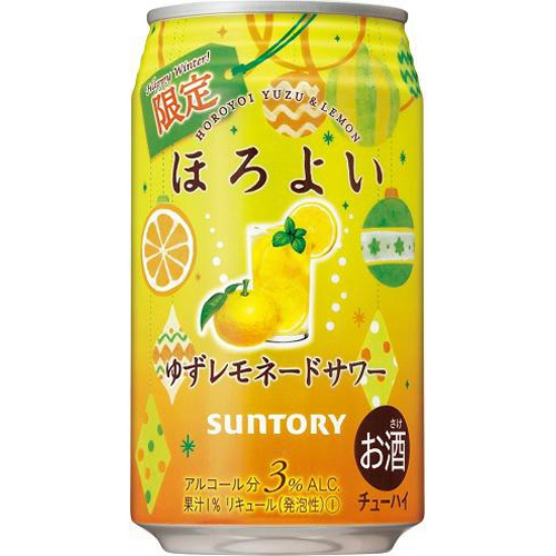サントリーフーズ ほろよい ゆずレモネードサワー350ml【12/14 新商品】