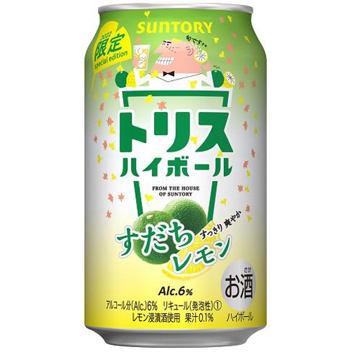 トリスハイボール すだちレモン 350ml