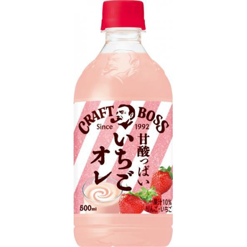 クラフトボス いちごオレP500ml