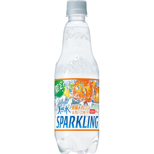 サントリー 天然水スパーク オレンジ&GF500m【05/23 新商品】