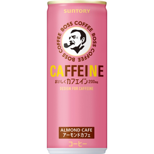 ボス おいしくカフェインアーモンドカフェ缶245g【06/27 新商品】