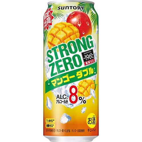 -196°Cストロングゼロ マンゴーダブル 500ml